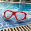 Red anti-fog swimming goggles are suitable for both men and women, providing a comfortable fit for high-definition vision details Picture